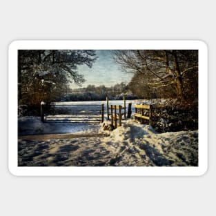 A Snowy Day In Tidmarsh Sticker